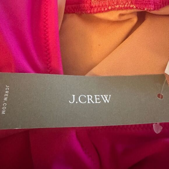 NWT J. Crew Ruched V-neck One-Piece in Radiant Fuschia - Picture 7 of 12